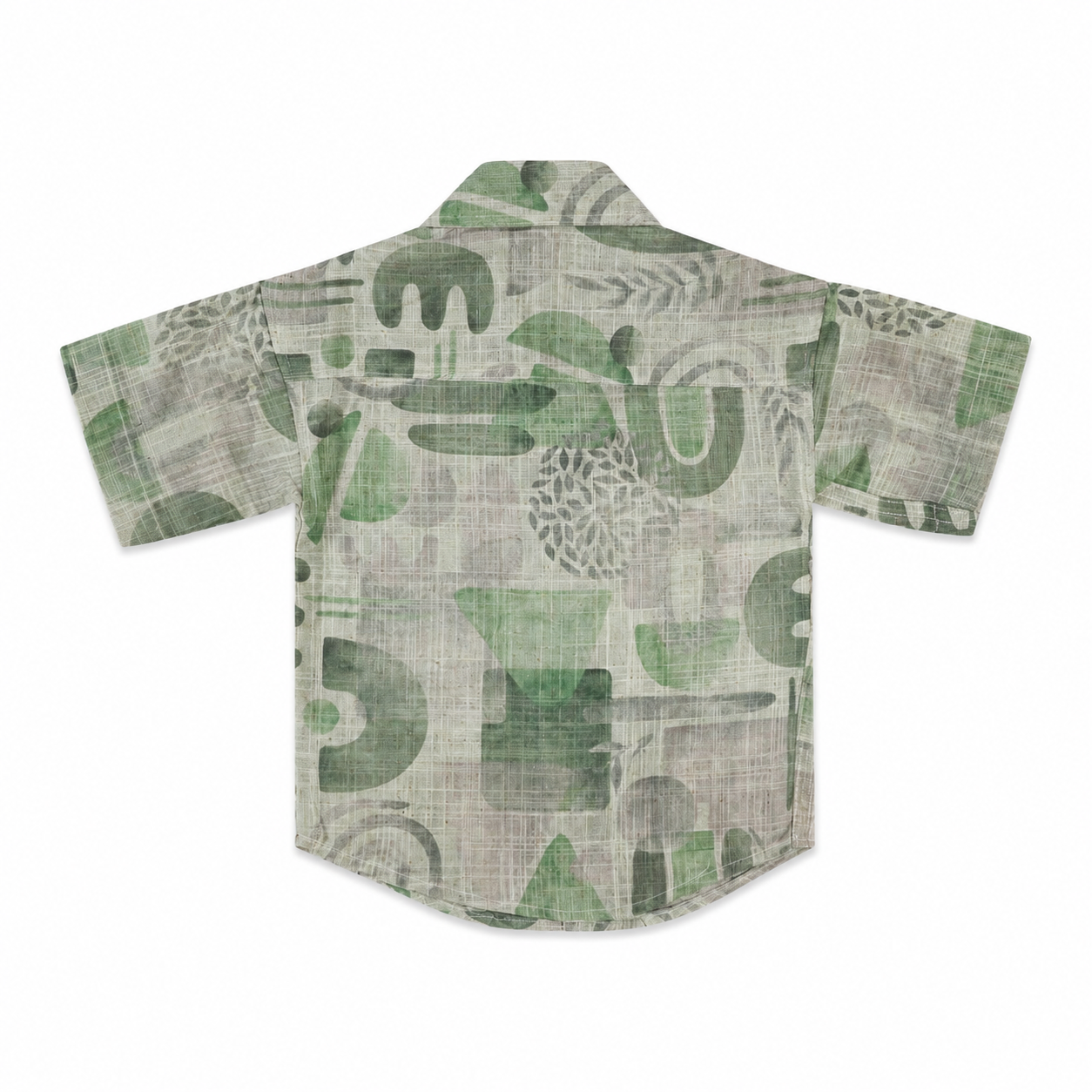 Geometric Abstract Print Casual Shirt For Toddler Boys - Image 2