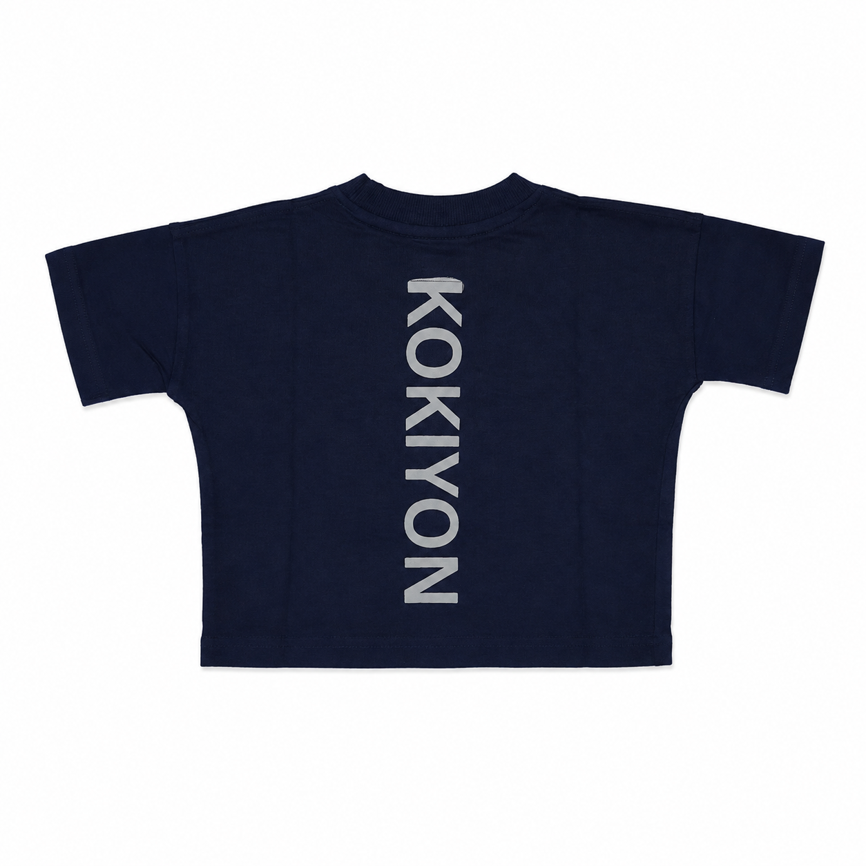 Graphic Navy Blue Crewneck T-Shirt for Boys - Image 2