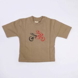 Boys Minimalist Motorcycle Crewneck T-Shirt